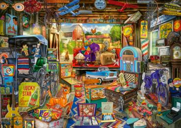 Preview: 500 Teile Schmidt Spiele Puzzle Garagen-Flohmarkt 58972