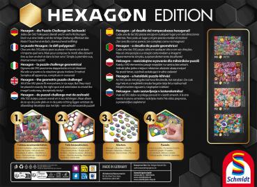 Preview: 592 Teile Schmidt Spiele Puzzle Hexagon Edition Edelstein-Potpourri 59722