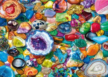Preview: 592 Teile Schmidt Spiele Puzzle Hexagon Edition Edelstein-Potpourri 59722