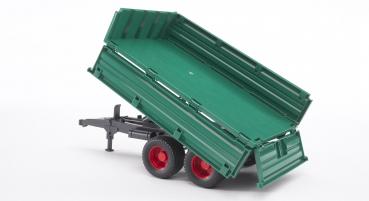 Bruder Spielfahrzeug Landwirtschaft Tandemachs-Transportanhänger mit Aufsteckbordwand 02010