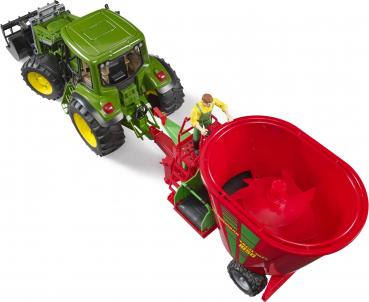 Bruder Spielfahrzeug Landwirtschaft Anhänger Strautmann Verti-Mix 1050 Futtermischwagen 02127