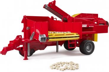 Bruder Spielfahrzeug Anhänger Grimme SE75-30 Kartoffelvollernter 80 Kartoffelimitaten 02130