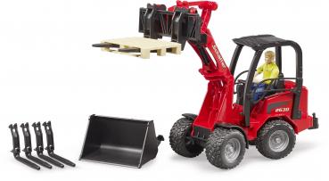 Bruder Spielfahrzeug Landwirtschaft Bauernhof Schäffer Hoflader 2630 mit Figur und Zubehör 02191
