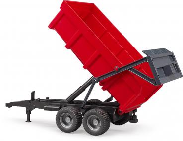 Bruder Spielfahrzeug Landwirtschaft Anhänger Wannenkippanhänger mit Automatikrückwand (rot) 02211