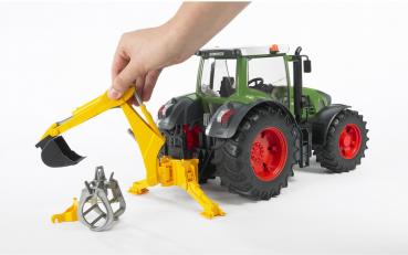 Bruder Spielfahrzeug Landwirtschaft Traktor Zubehör: Heckbagger mit Greifer 02338