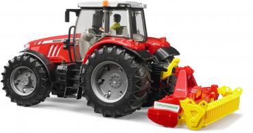 Bruder Spielfahrzeug Landwirtschaft Anhänger Zubehör: Pöttinger Lion 3002 Kreiselegge 02346