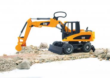 Bruder Spielfahrzeug Baustelle Bagger Cat Mobilbagger 02445
