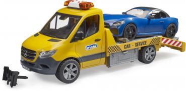 Bruder Spielfahrzeug Service-Fahrzeuge MB Sprinter Autotransporter L+S Modul Roadster 02675