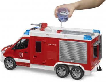 Bruder Spielfahrzeug Feuerwehr MB Sprinter Feuerwehrrüstwagen mit Light + Sound Modul 02680