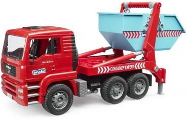 Preview: Bruder Spielfahrzeug Nutzfahrzeug Baustelle MAN TGA Absetzcontainer 02741