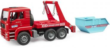 Preview: Bruder Spielfahrzeug Nutzfahrzeug Baustelle MAN TGA Absetzcontainer 02741