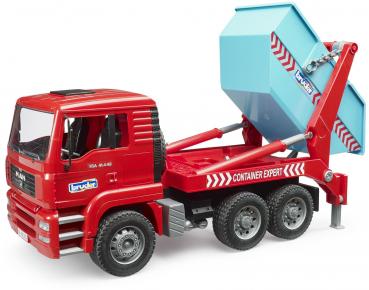 Preview: Bruder Spielfahrzeug Nutzfahrzeug Baustelle MAN TGA Absetzcontainer 02741