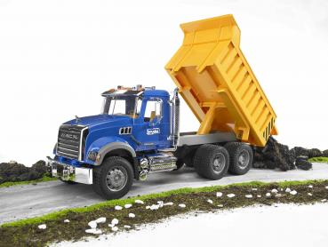 Bruder Spielfahrzeug Baustelle Kipper MACK Granite LKW mit Kippmulde 02815