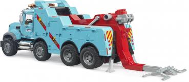 Bruder Spielfahrzeug Service-Fahrzeuge MACK Granite Berge und Abschlepp-LKW mit L+S Modul 02831