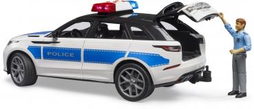 Bruder Spielfahrzeug Einsatzfahrzeuge Polizei Range Rover Velar Polizei mit Polizist 02890