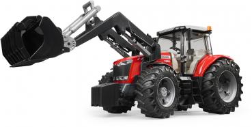Bruder Spielfahrzeug Landwirtschaft Traktor Massey Ferguson 7624 mit Frontlader 03047