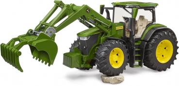 Bruder Spielfahrzeug Landwirtschaft Traktor John Deere 7R 350 mit Frontlader 03151