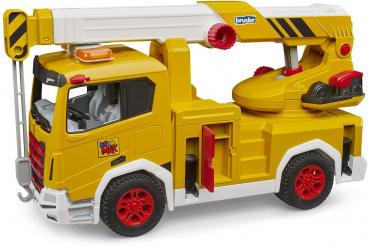 Preview: Bruder Spielfahrzeug Roadmax Baustelle ROADMAX Kran-LKW 03471
