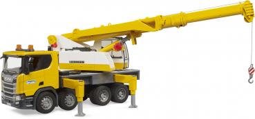 Bruder Spielfahrzeug Baustelle LKW Scania Super 560R Liebherr Kran-LKW mit L+S Modul 03571