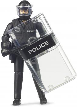Preview: Bruder Spielfigur Einsatzfahrzeuge bworld Polizist Spezialkräfte mit Ausrüstung 62151