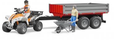 Bruder Spielfiguren Set bworld Freizeit bworld Quad mit Fahrer 63000