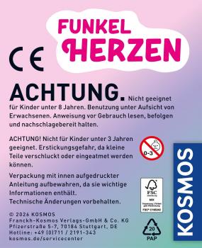 Preview: Kosmos Spielzeug Kreativität Basteln Funkel-Herzen EINZEL 601461