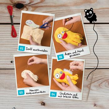 Kosmos Spielzeug Kreativität Basteln Monster nähen 604080