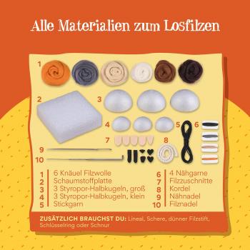 Preview: Kosmos Spielzeug Kreativität Basteln Die Schule der magischen Tiere Tiere filzen 604684