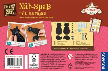 Preview: Kosmos Spielzeug Kreativität Basteln Die Schule der magischen Tiere Nähspaß mit Karajan 605681