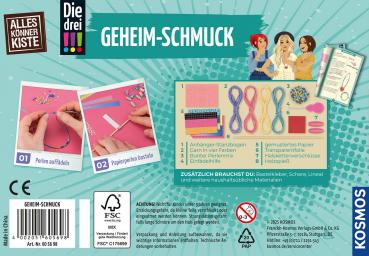 Preview: Kosmos Spielzeug Kreativität Basteln Die drei !!! Geheim-Schmuck 605698