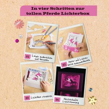 Preview: Kosmos Spielzeug Kreativität Basteln Horse Dream Lichtbox 605728