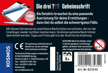 Preview: Kosmos Spielzeug Rollenspiel Detektiv Die drei ??? Geheimschrift 632342