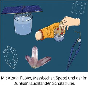 Preview: Kosmos Experimentieren Kristalle & Mineralien Nachtleuchtender Kristall-Schatz 645687