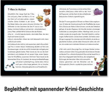 Preview: 200 Teile Kosmos Familienspiel Krimispiel Krimipuzzle Die drei ??? Kids T-Rex in Action 680657