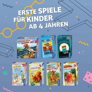 Kosmos Kinderspiel Memospiel Welcher Dino leuchtet da? 680701