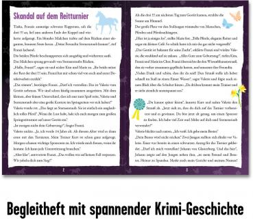 Preview: 200 Teile Kosmos Familienspiel Krimispiel Krimipuzzle Die drei !!! Skandal Reitturnier 680725