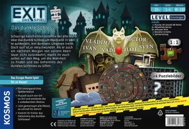 Preview: Kosmos Familienspiel Escape EXIT® Das Spiel + Puzzle Das dunkle Schloss Level Einsteiger 680787