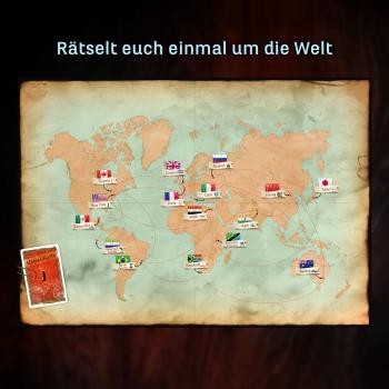 Kosmos Familienspiel Escape EXIT® Das Vermächtnis des Weltreisenden Level Fortgeschritten 682828