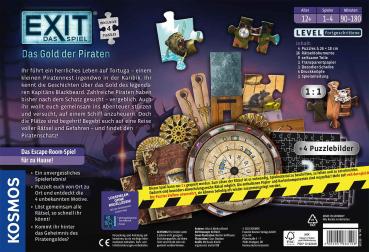 Preview: Kosmos Familienspiel Escape EXIT® Spiel + Puzzle Das Gold der Piraten Level Fortgeschritten 683108