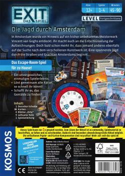 Preview: Kosmos Familienspiel Escape EXIT® Die Jagd durch Amsterdam Level Fortgeschritten 683696