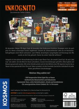 Preview: Kosmos Familienspiel Krimispiel Masters of crime Inkognito 683832