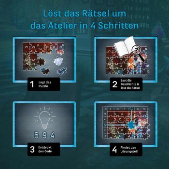 Preview: 500 Teile Kosmos Familienspiel Escape EXIT® Das Puzzle Das verborgene Atelier 683979