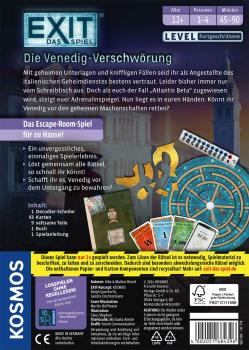 Preview: Kosmos Familienspiel Escape EXIT® Die Venedig-Verschwörung Level Fortgeschritten 684396