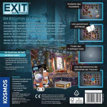 Preview: 500 Teile Kosmos Familienspiel Escape EXIT® Das Puzzle Die Bibliothek der Träume 684471