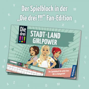 Preview: Kosmos Kinderspiel Wissensspiel Die drei !!! Stadt Land Girlpower 684594