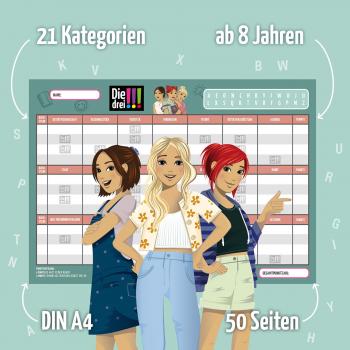Preview: Kosmos Kinderspiel Wissensspiel Die drei !!! Stadt Land Girlpower 684594