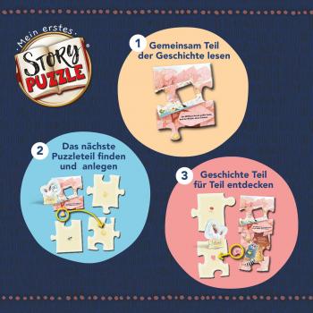 Preview: 15 Teile Kosmos Puzzle Mein erstes Storypuzzle Das NEINhorn 684808