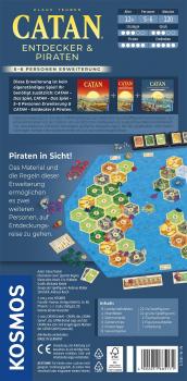 Preview: Kosmos Familienspiel Strategiespiel CATAN Entdecker & Piraten Spieler 5+6 685171