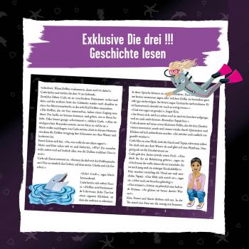 Preview: 200 Teile Kosmos Familienspiel Krimispiel Krimipuzzle Die drei !!! Der Schatz der Delfine 685287