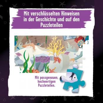 200 Teile Kosmos Familienspiel Krimispiel Krimipuzzle Die drei !!! Der Schatz der Delfine 685287